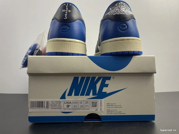 Jordan Retro Scott Air x Fragment Low 1 DM7866-140 x Design Travis 0829